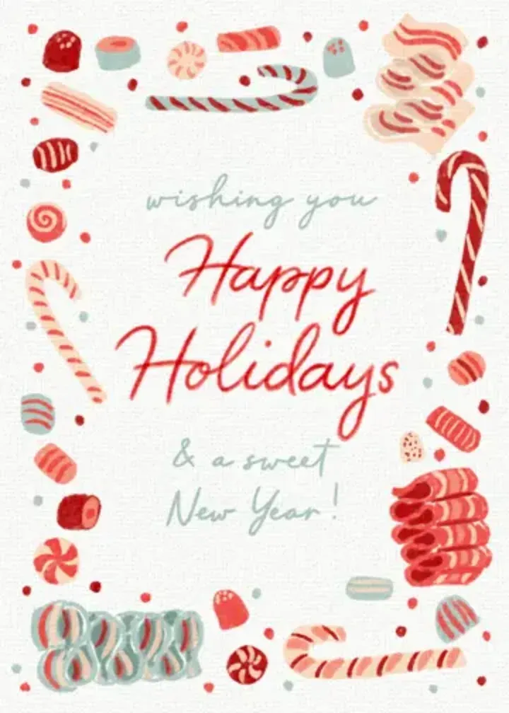 Vintage Peppermint card front