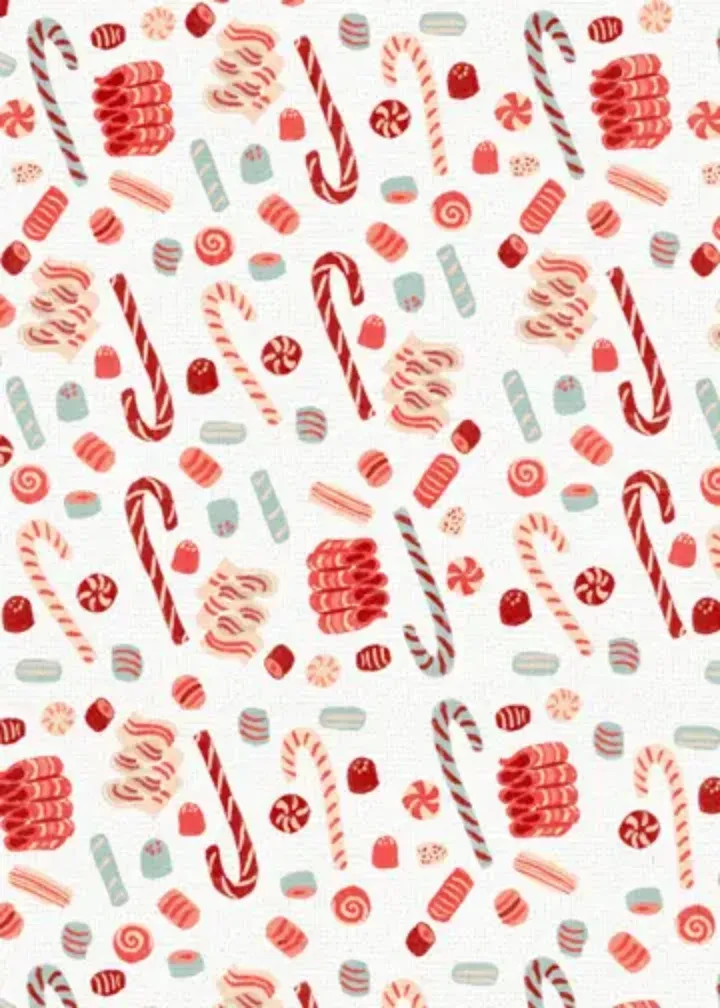 Vintage Peppermint card inside left