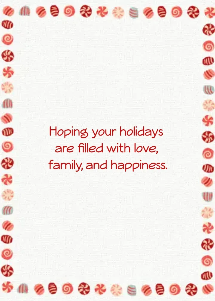 Vintage Peppermint card inside right