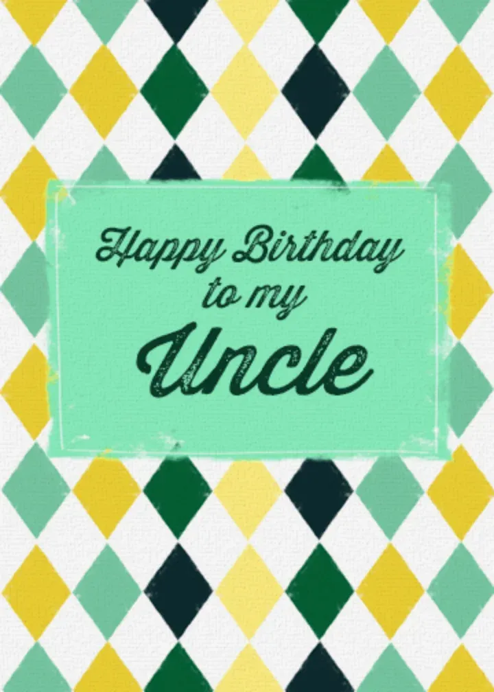 Uncle Argyle Birthday card front