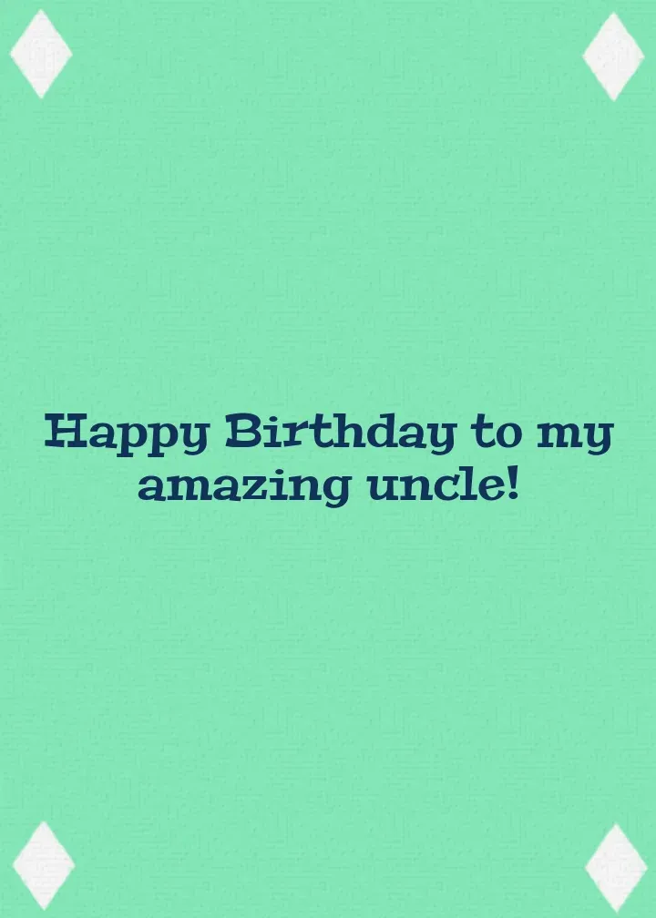 Uncle Argyle Birthday card inside right