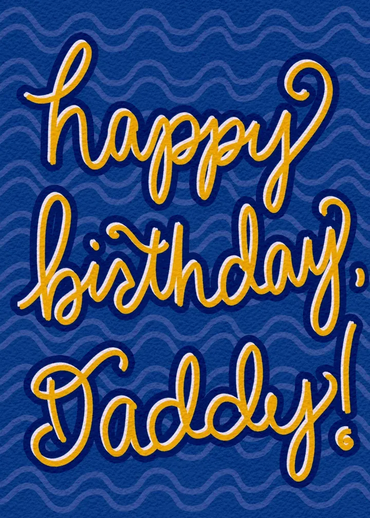 Birthday Daddy card front
