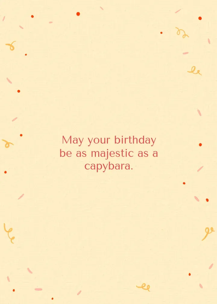Capy Birthday card inside right