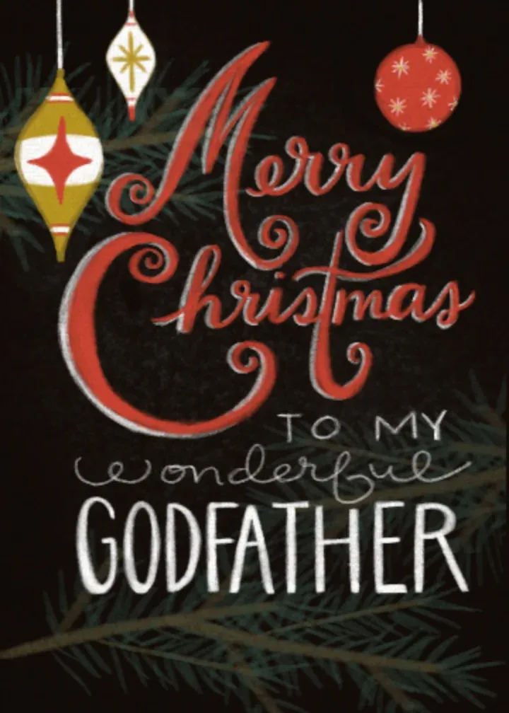 Godfather Ornaments card front
