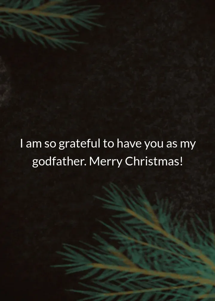 Godfather Ornaments card inside right