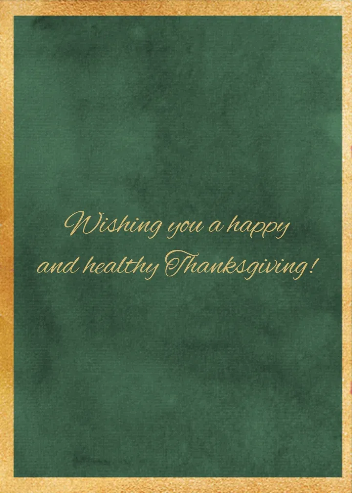 Modern Pumpkin Floral card inside right