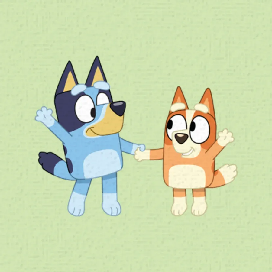 Bluey | Friends Thank You card inside left