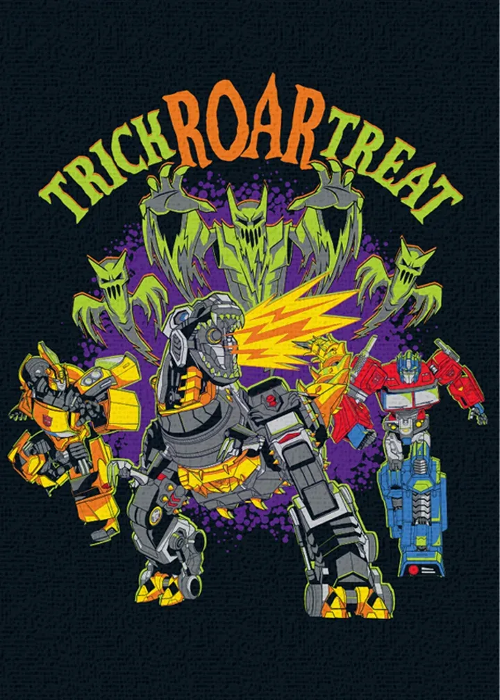 Transformers | Happy Halloween card front