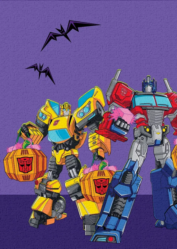 Transformers | Happy Halloween card inside left