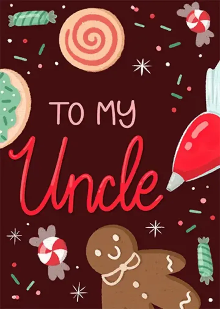 Uncle Frosted Cookies card front