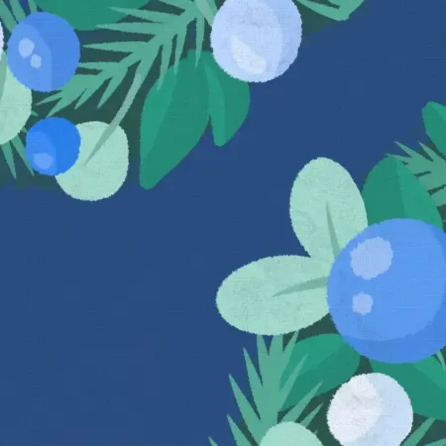 Hanukkah Wreath card inside left