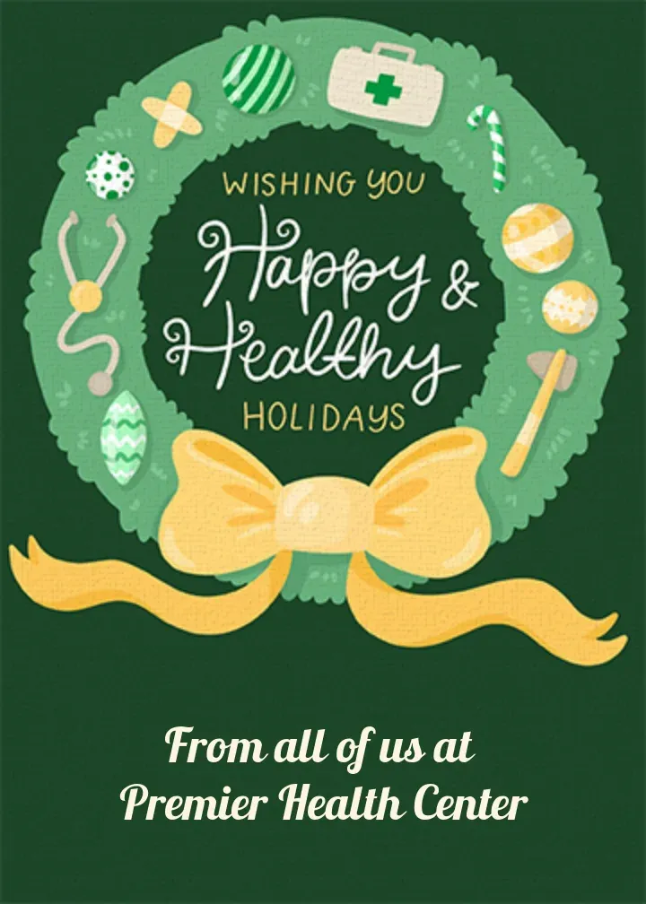 Healthy Holidays Medical card front