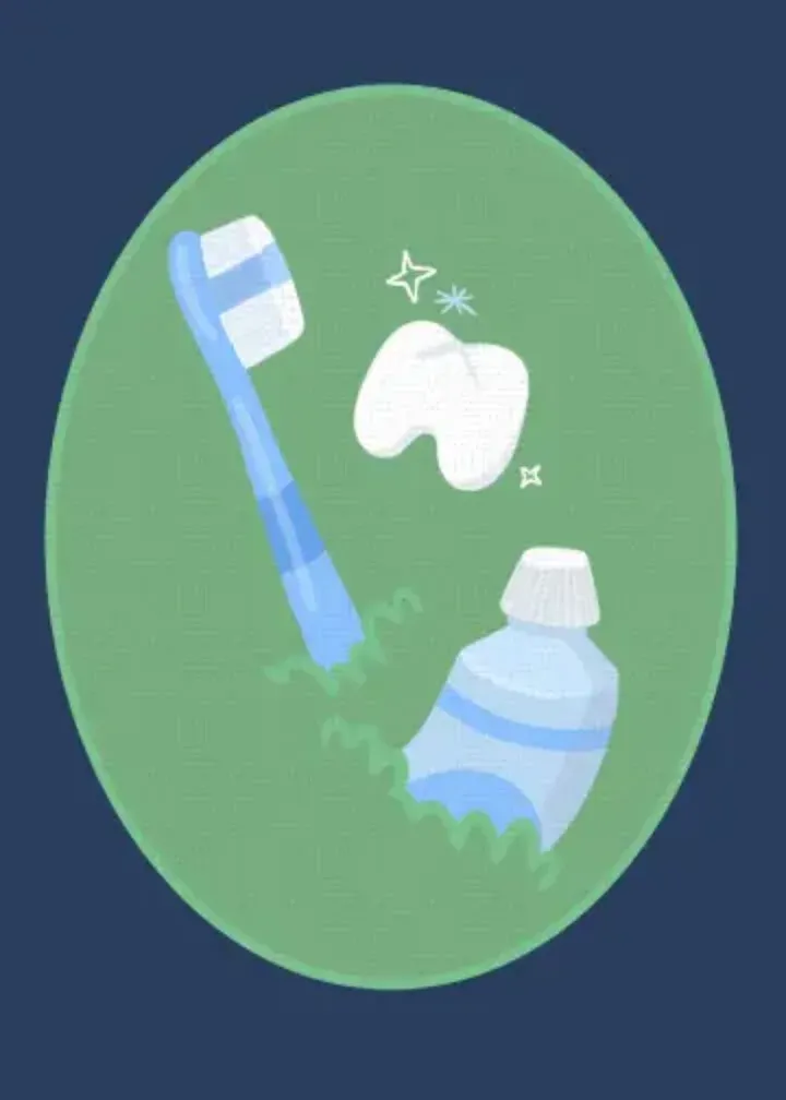 Healthy Holidays Dentist card inside left