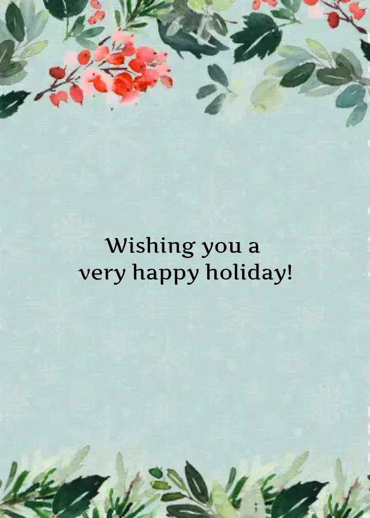 Christmas Polaroid card inside right