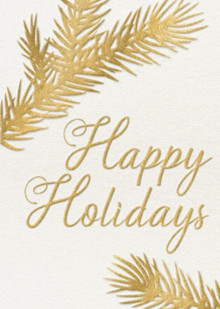 Golden Pine card front