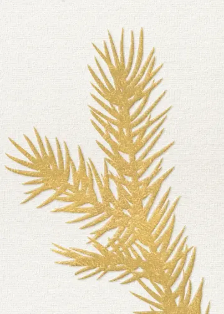 Golden Pine card inside left