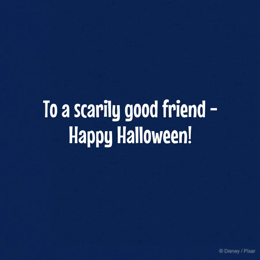 Toy Story Halloween card inside right