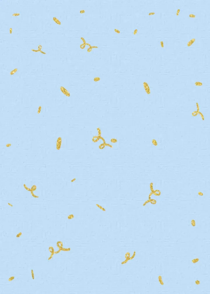 Happy Birthday Gold Foil Light card inside left