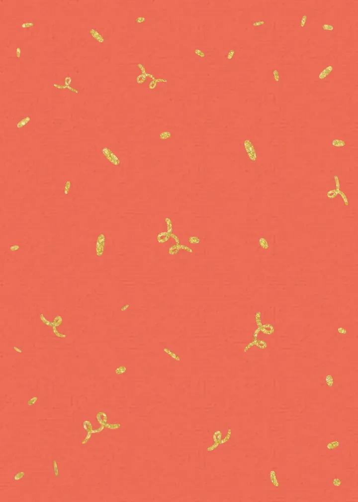 Happy Birthday Gold Foil Red card inside left