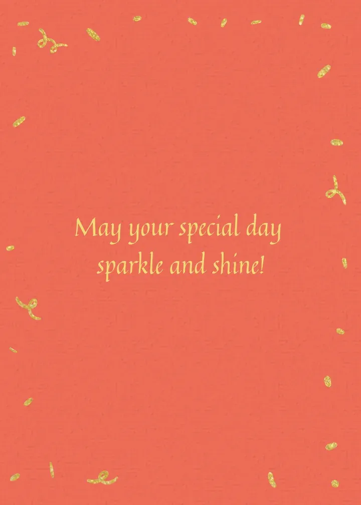 Happy Birthday Gold Foil Red card inside right