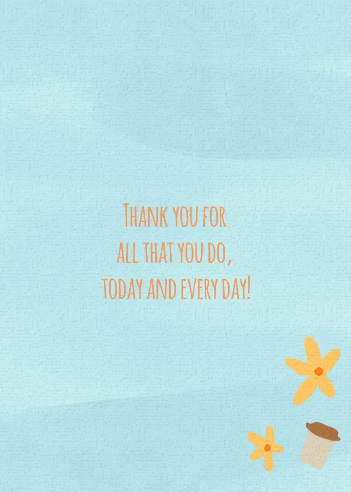 Boss Day Flowers card inside right