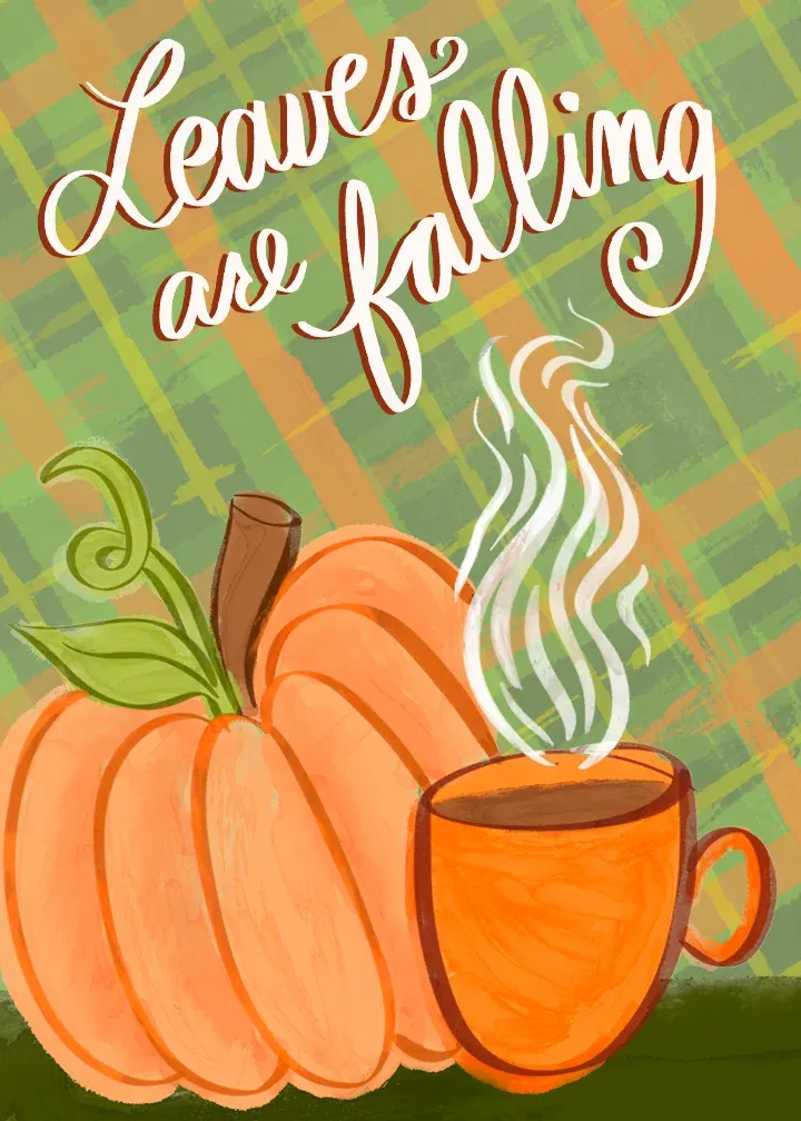 Pumpkin Spice Coffee card front