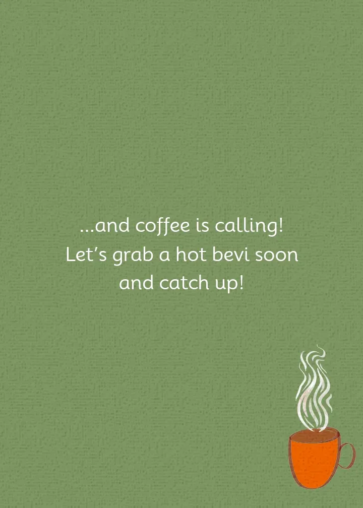 Pumpkin Spice Coffee card inside right