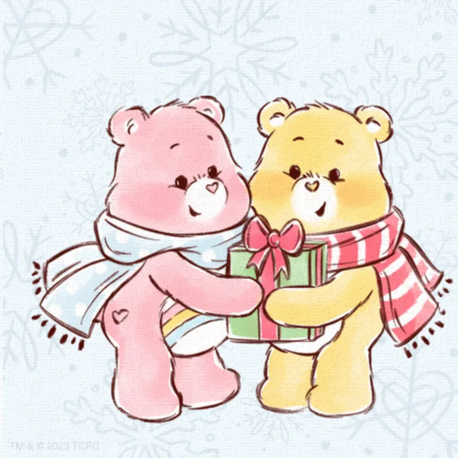 Care Bears | Snowy Mailbox card inside left