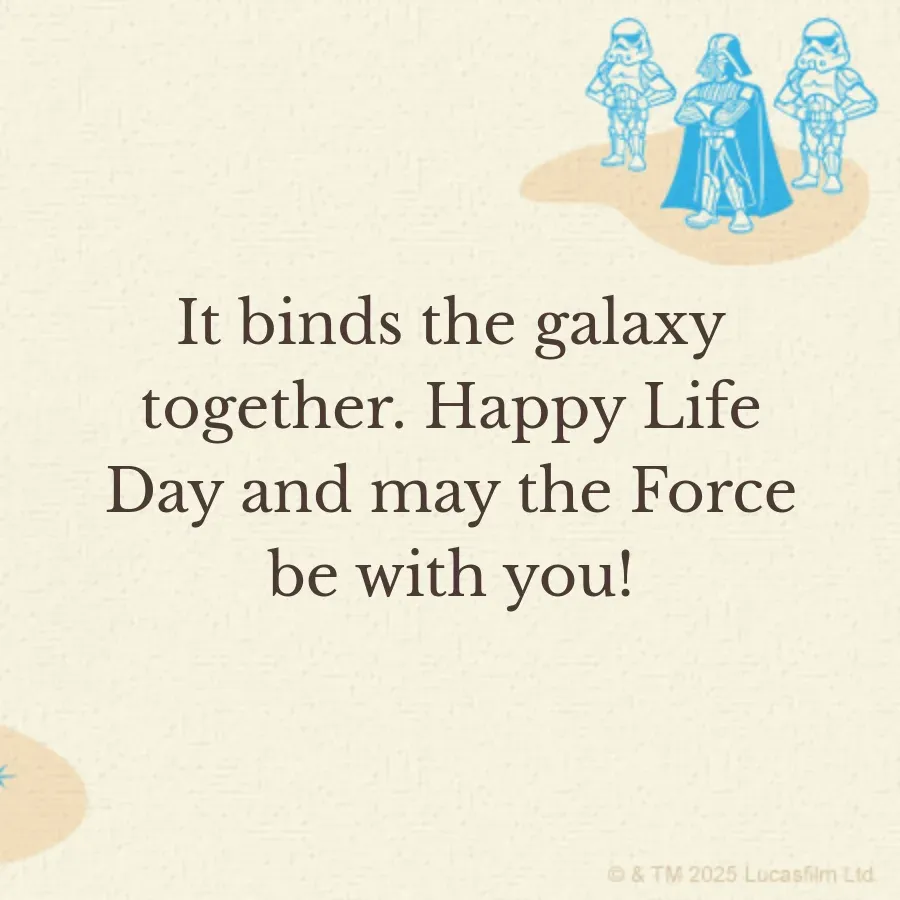 Star Wars | Life Day card inside right