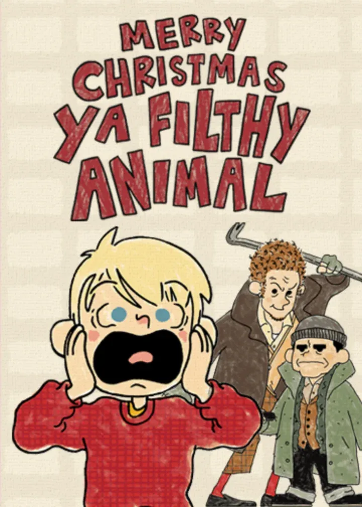 Home Alone Merry Christmas card front