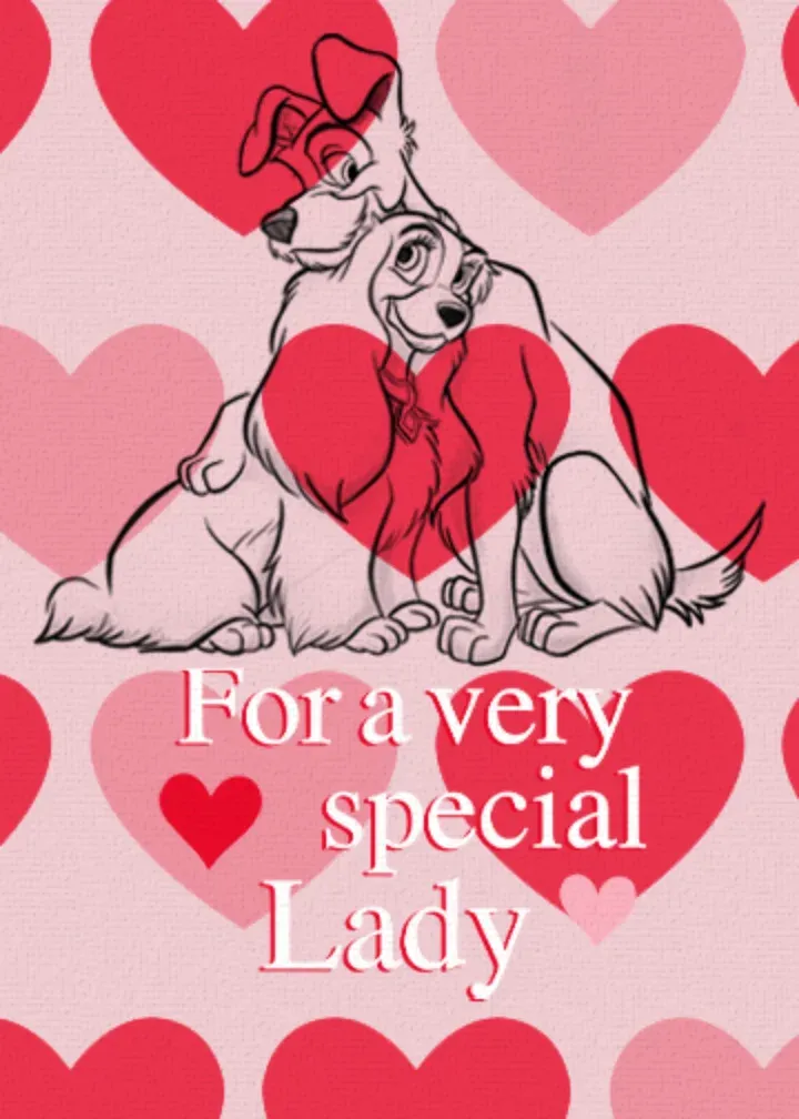 Lady & the Tramp Special Love card front