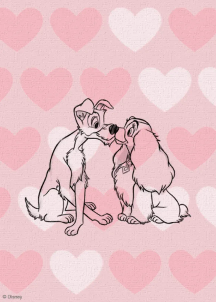 Lady & the Tramp Special Love card inside left