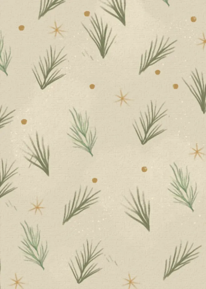 Sophisticated Christmas card inside left