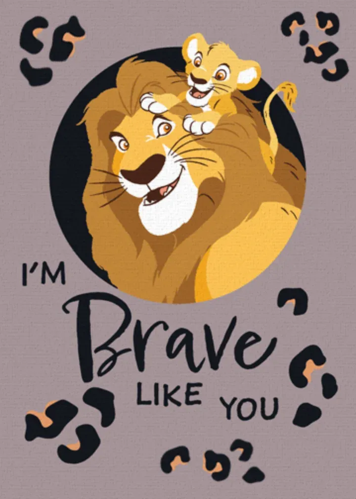 Lion King Father's Day Brave card front