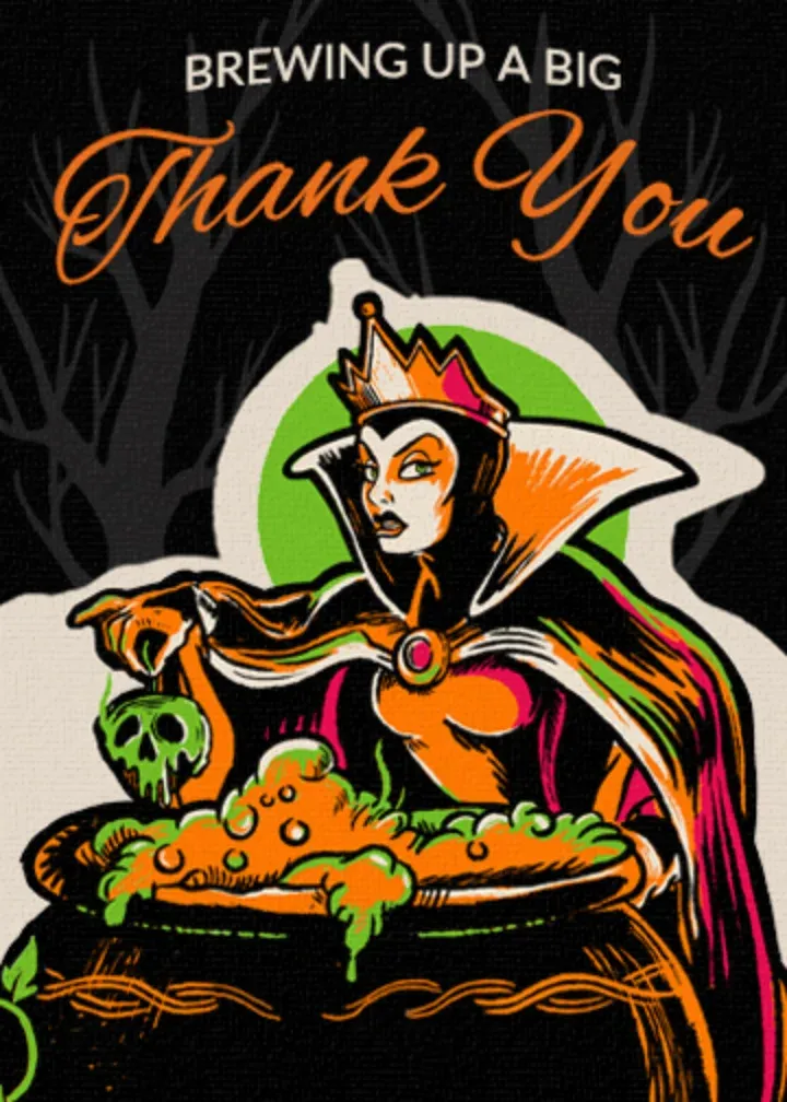 Disney | Evil Queen Thank You Brewing card front