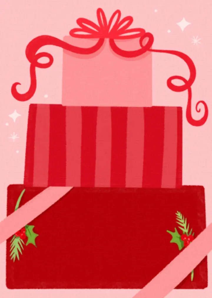 Amazing Sister Presents card inside left