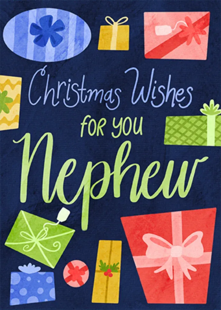 Nephew Presents card front