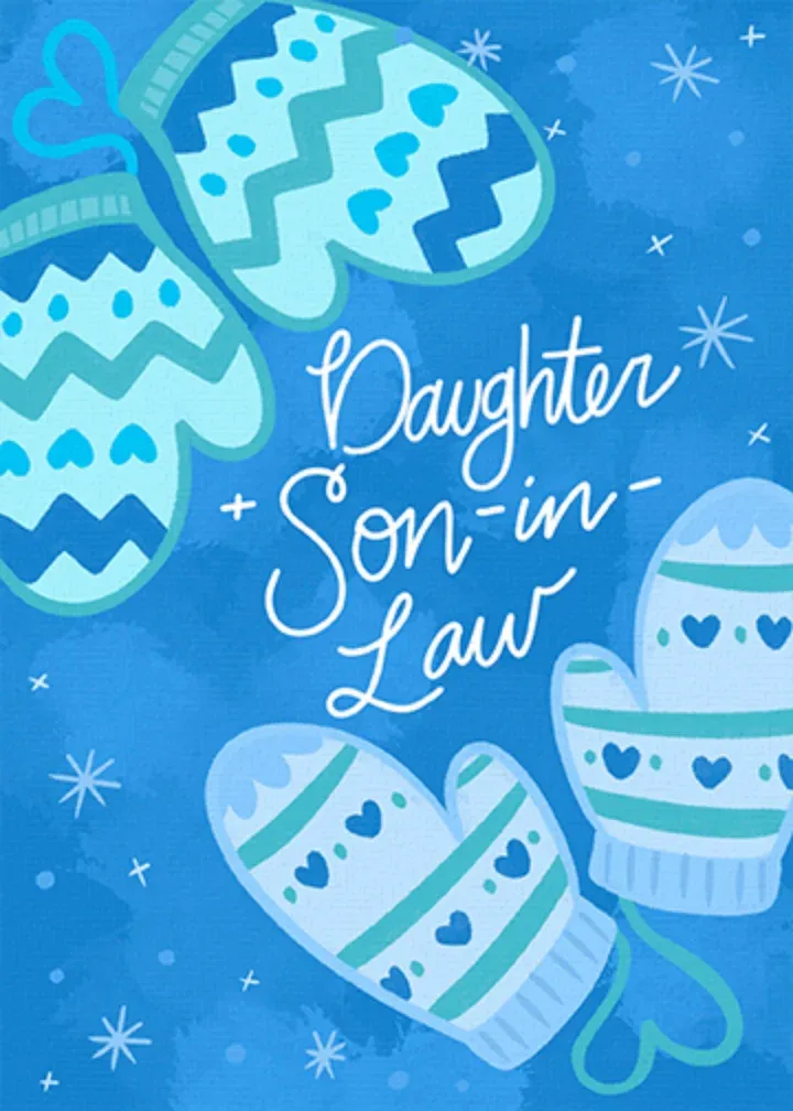 Mittens Daughter & Family card front