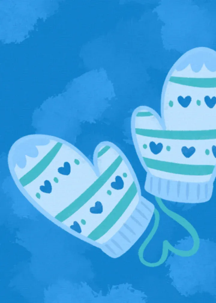 Mittens Daughter & Family card inside left