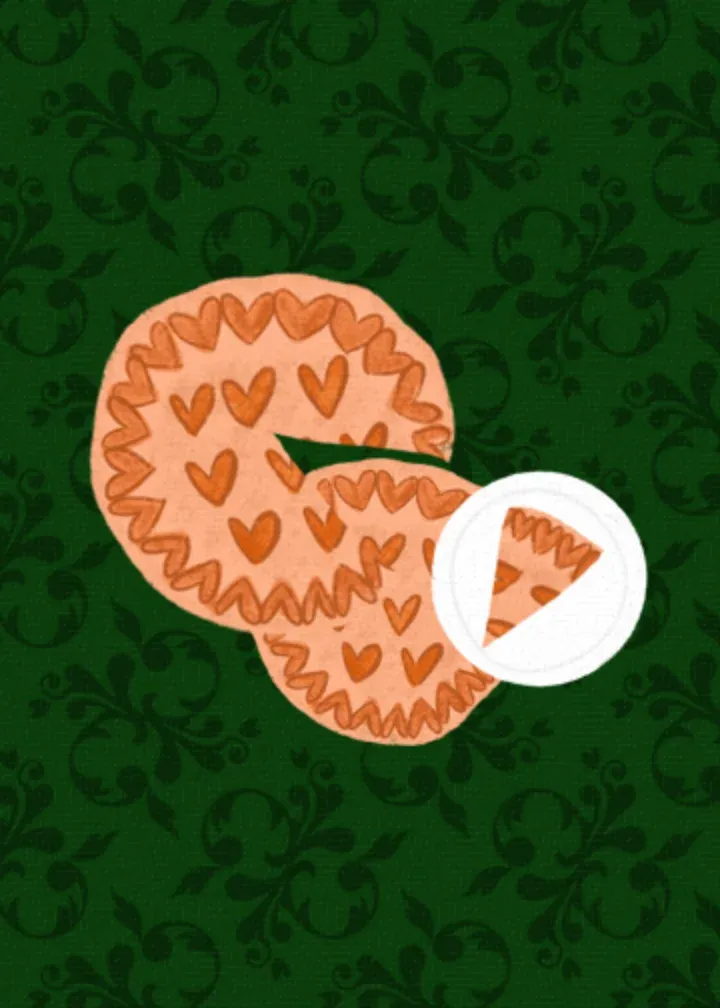 Get Pie Friends card inside left