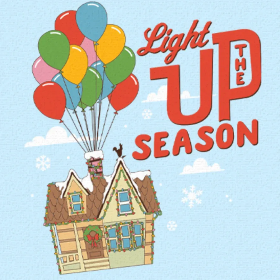 Up Holiday card front