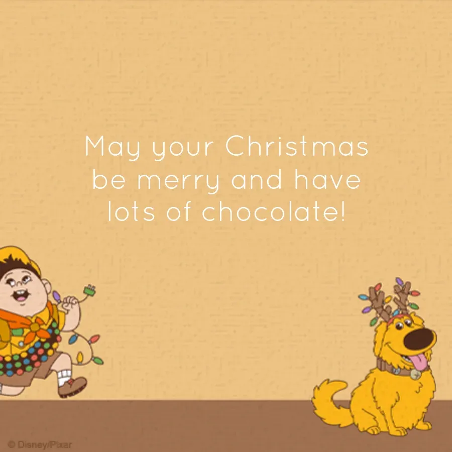 Up Holiday card inside right