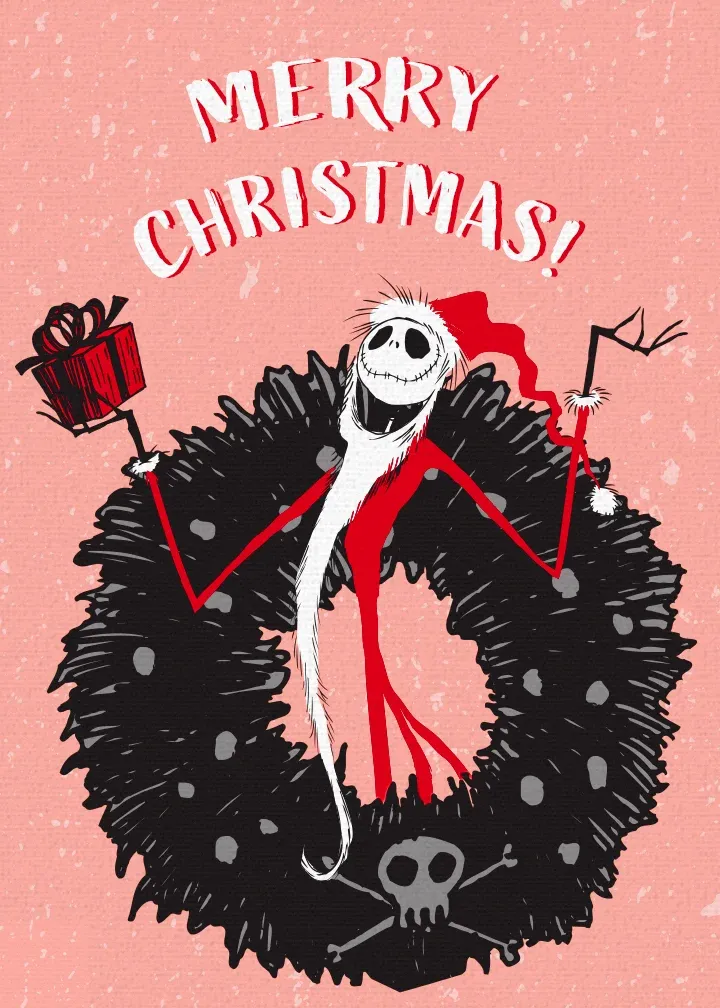 Nightmare Before Christmas Holidays card front