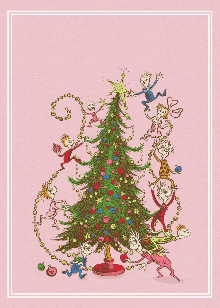 Dr. Seuss | Merry Cindy-Lou Who card inside left