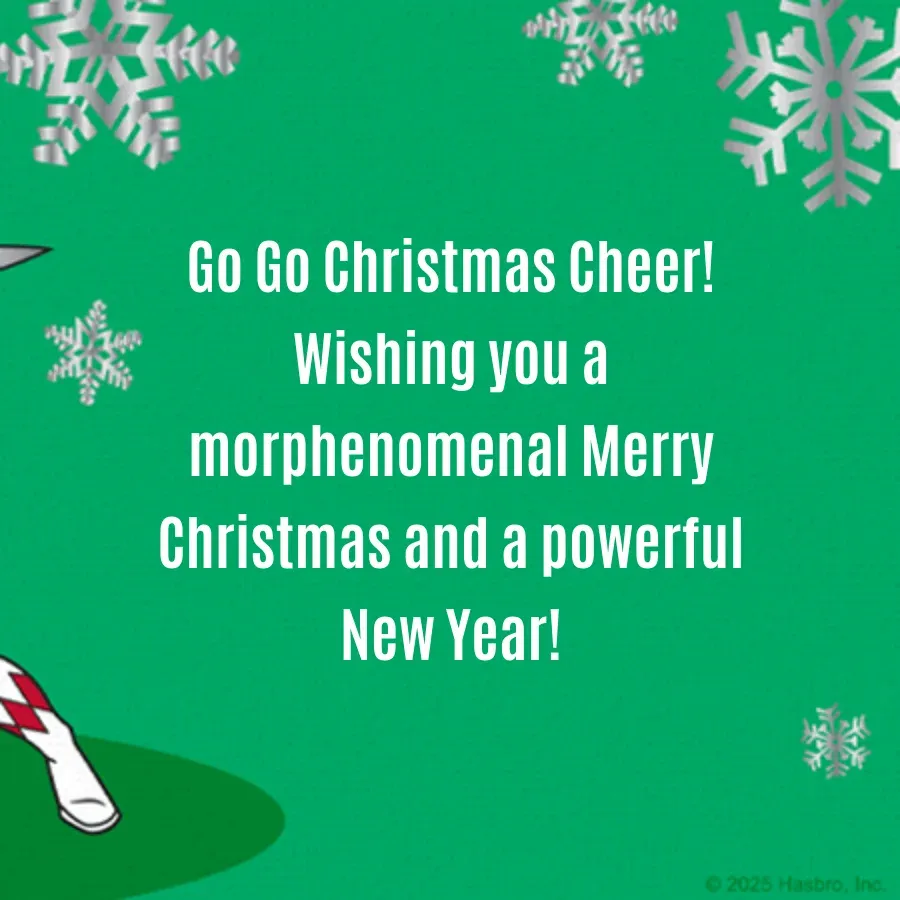 Power Rangers | Holiday card inside right