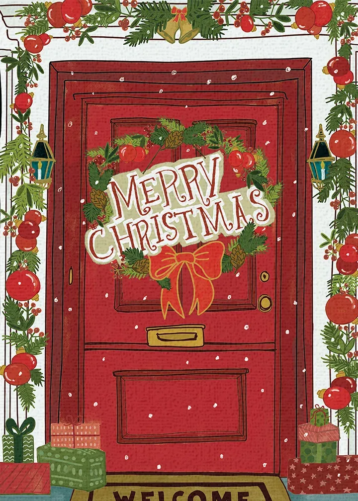 Christmas At Home card front