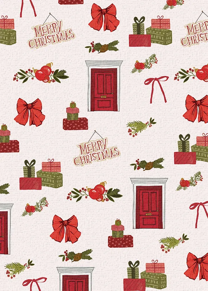 Christmas At Home card inside left