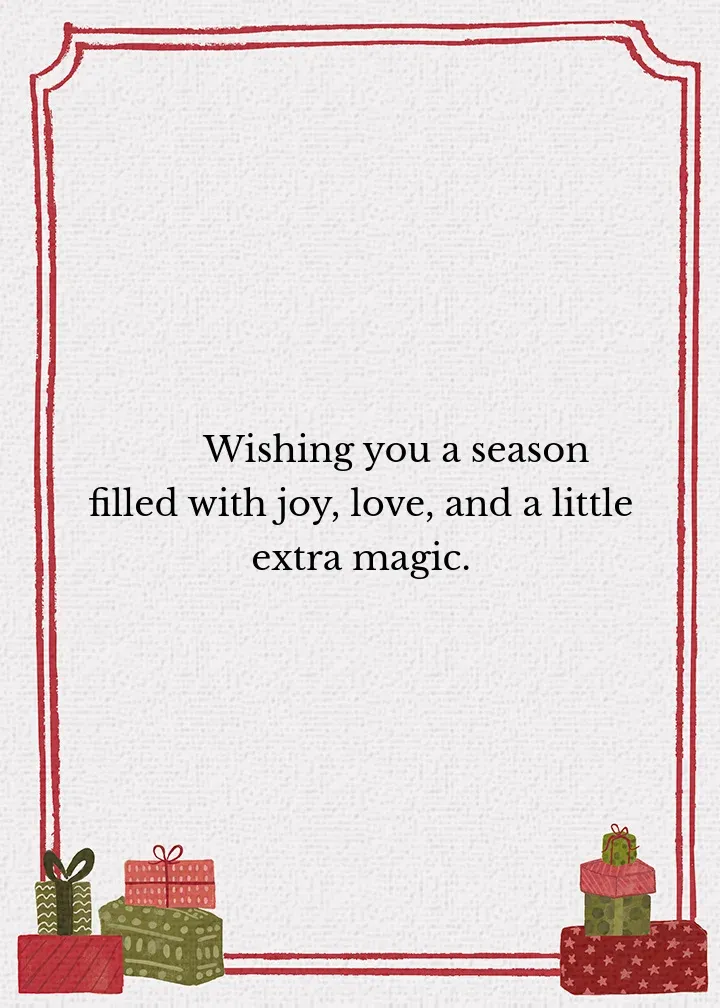 Christmas At Home card inside right