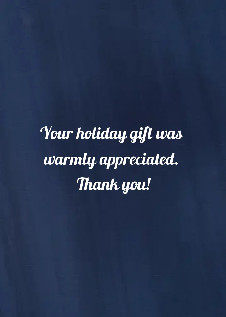 Sparkling Snowflake Thanks card inside right