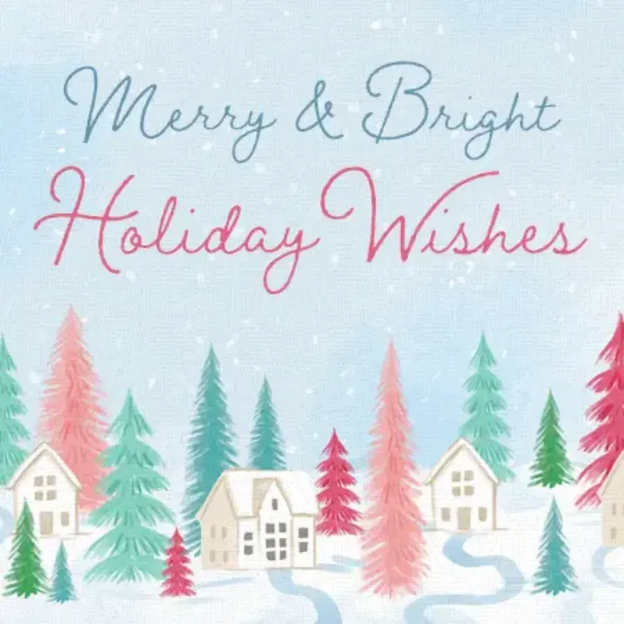 Bottlebrush Trees card front